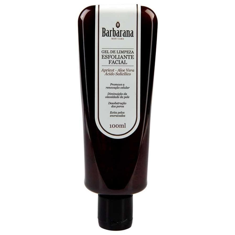 Gel De Limpeza Esfoliante Facial Aloe Vera 100G Barbarana