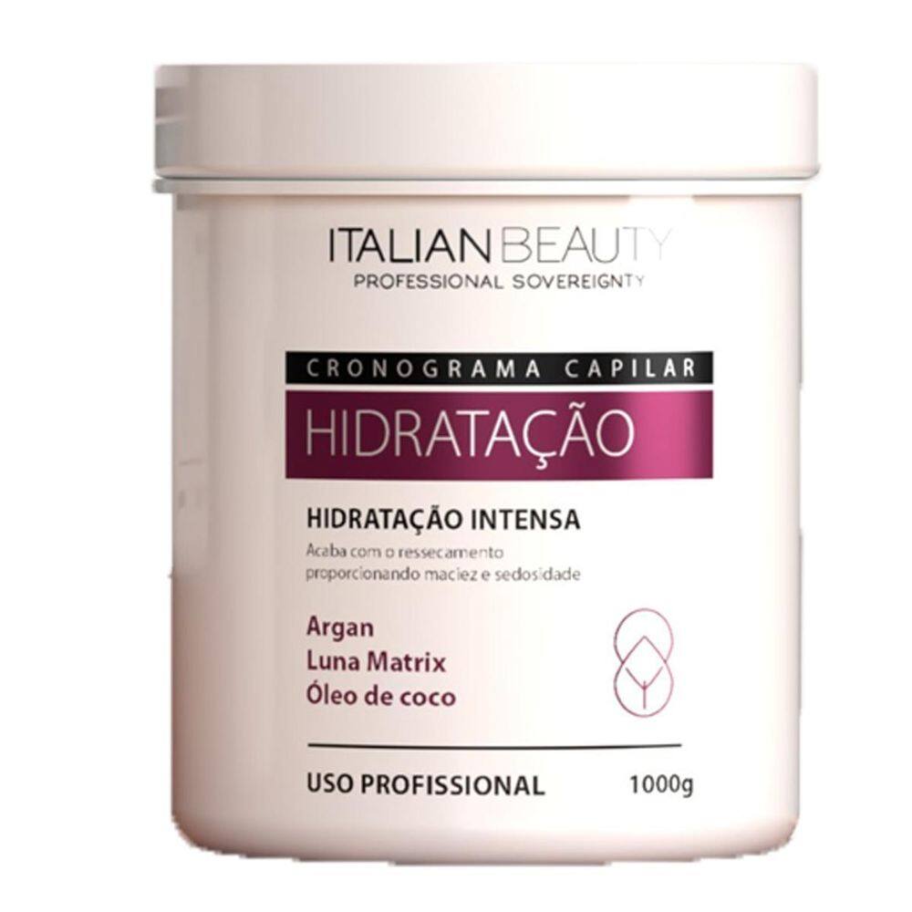 Reconstrução Capilar Italian Bealty Mascara Hidratação 1Lt