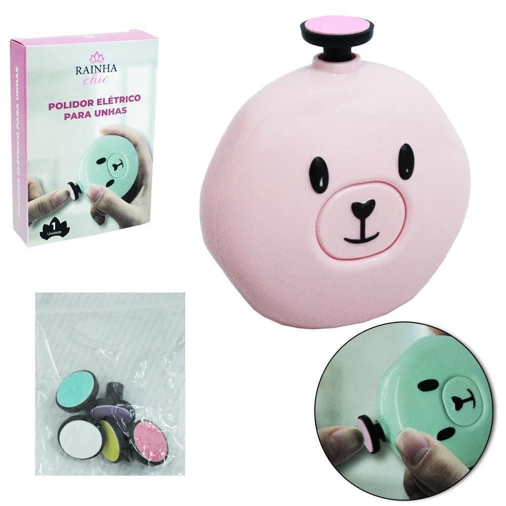 Polidor Eletrico Unhas Urso Com 6 Lixas Rainha Chic A Pilha