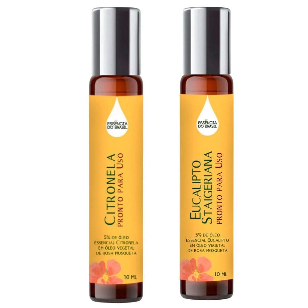 Óleos Essenciais Prontos Citronela E Eucalipto Roll On 10Ml