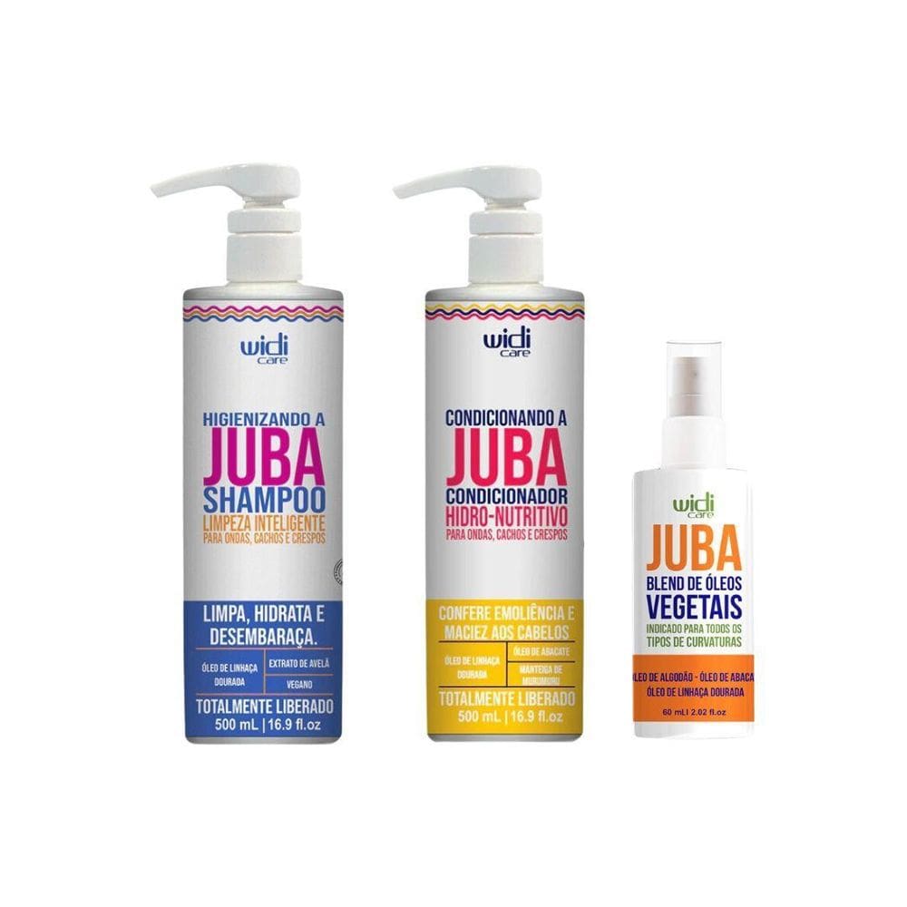 Kit Widi Care Juba Cond 500Ml + Shampoo 500Ml + Oleo 60Ml