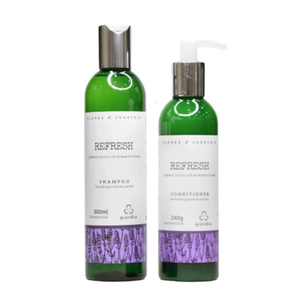 Shampoo E Condicionador Refresh Flores E Vegetais