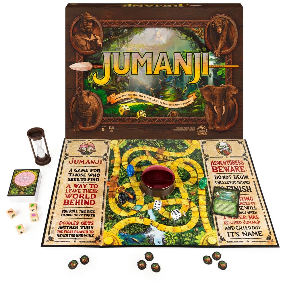 Jogo de Tabuleiro Spin Master Games Jumanji The Game Kids 8+
