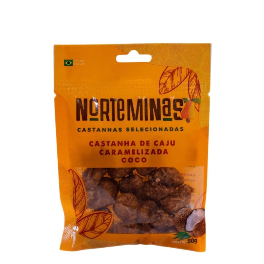 Castanha de Caju Norte Minas Caramelizada com Coco 50g