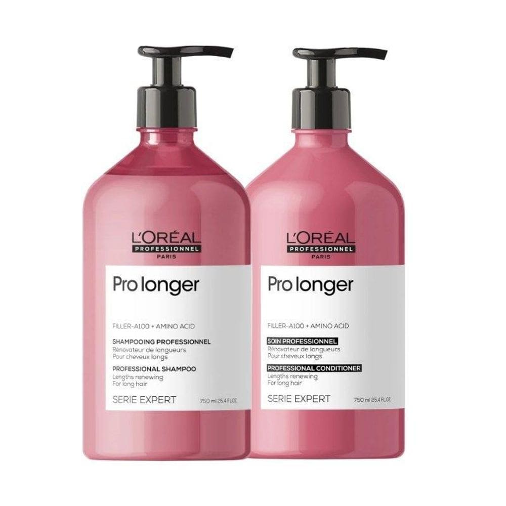 Loreal Pro Longer Kit Shampoo 750Ml + Condicionador 750Ml