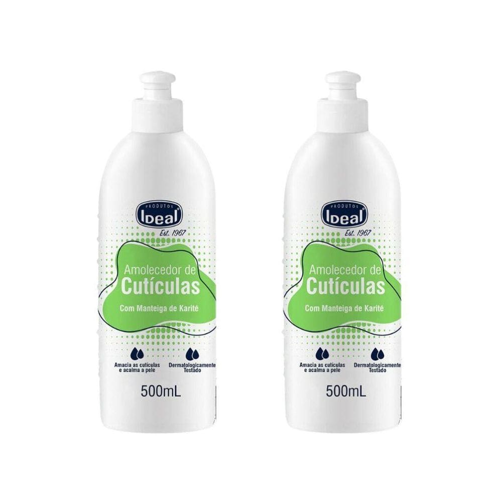 Amolecedor De Cuticulas Ideal 500Ml Com Oleo Mant Karite-2Un
