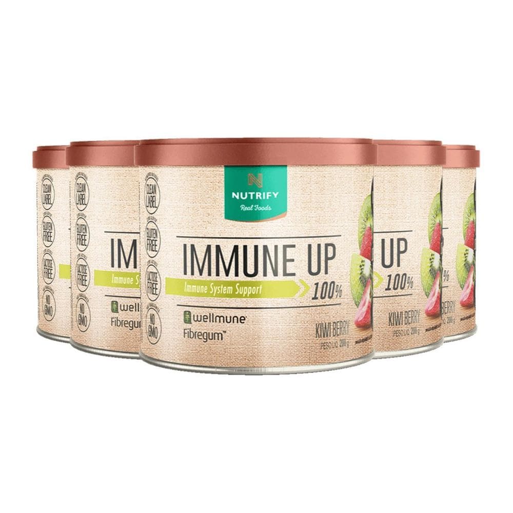 Kit 5 Immune Up Wellmune Kiwi Berry Nutrify 200G