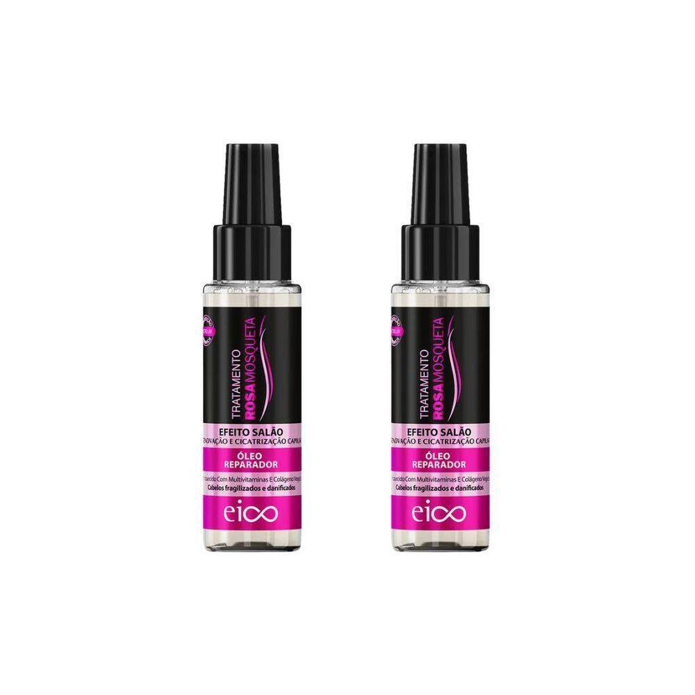 Oleo Eico Capilar 60Ml Rosa Mosqueta - Kit Com 2Un