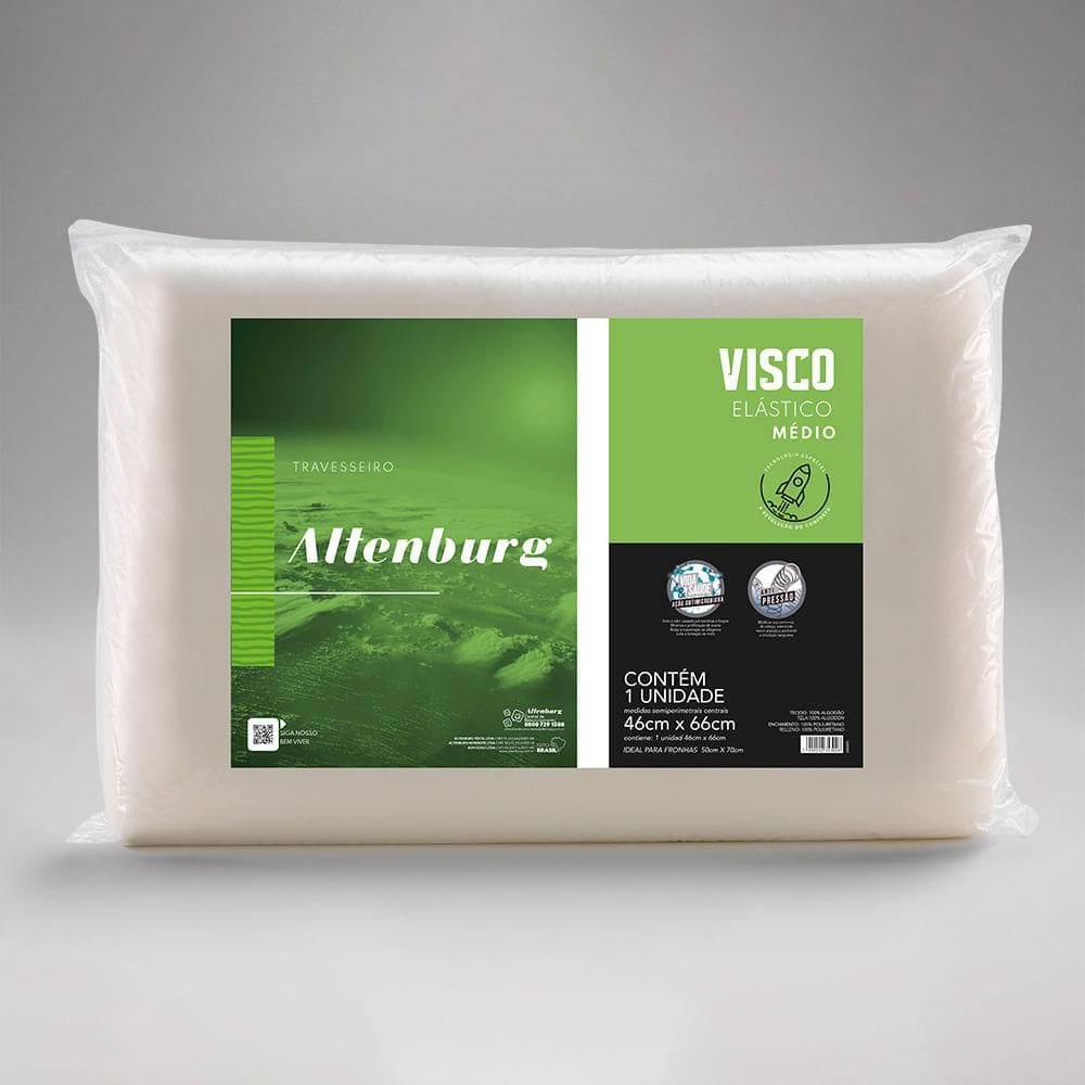 Travesseiro Altenburg Viscoelástico Médio 46cm x 66cm