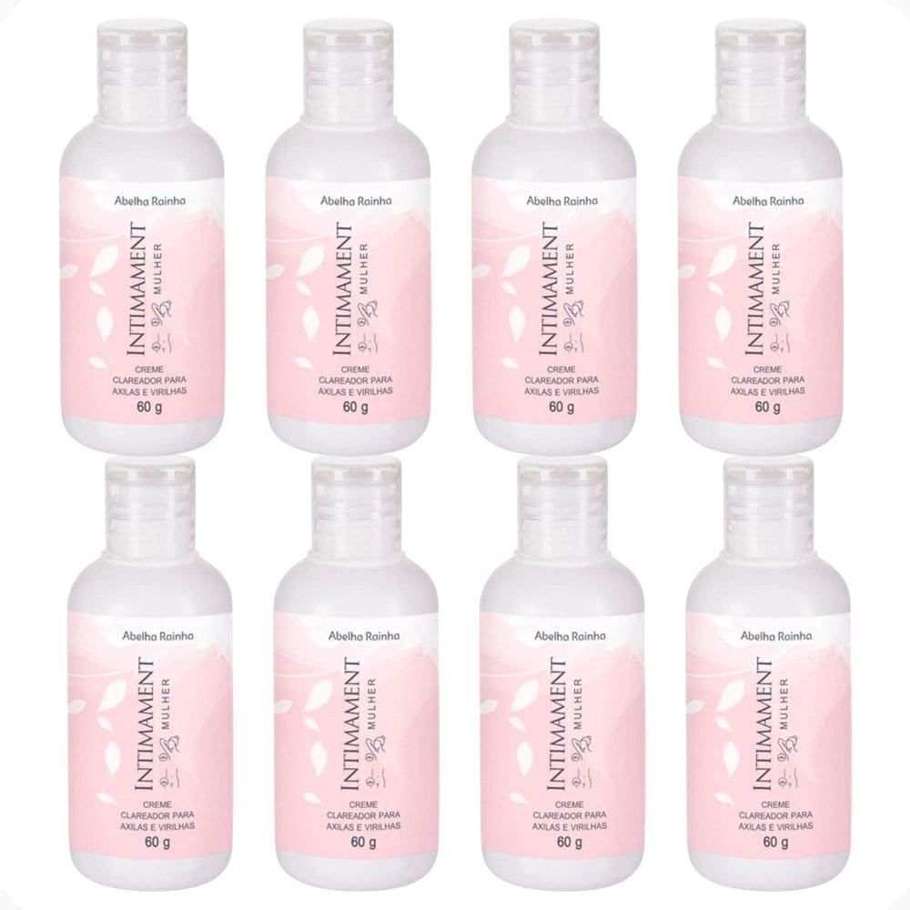 Kit 8 Creme Clareador Axilas E Virilhas Intimament Abelha
