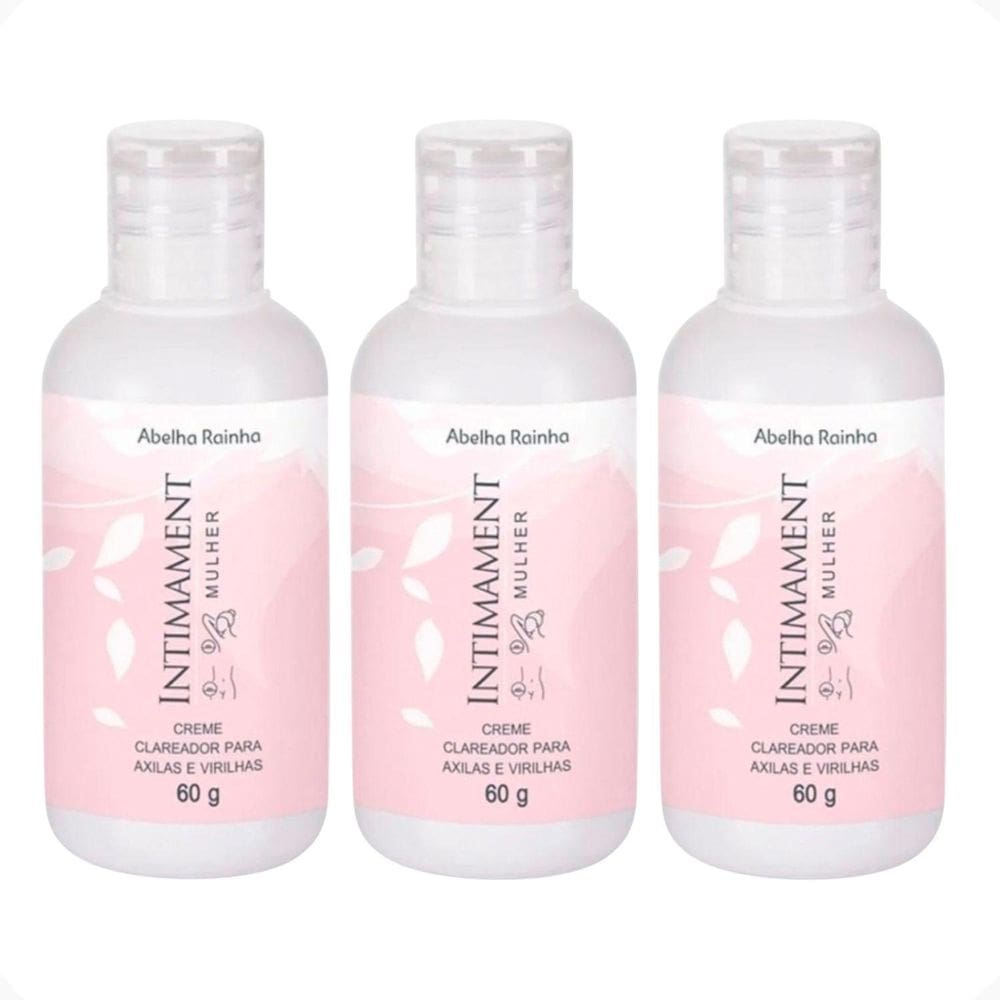 Kit 3 Creme Clareador Axilas E Virilhas Intimament Abelha