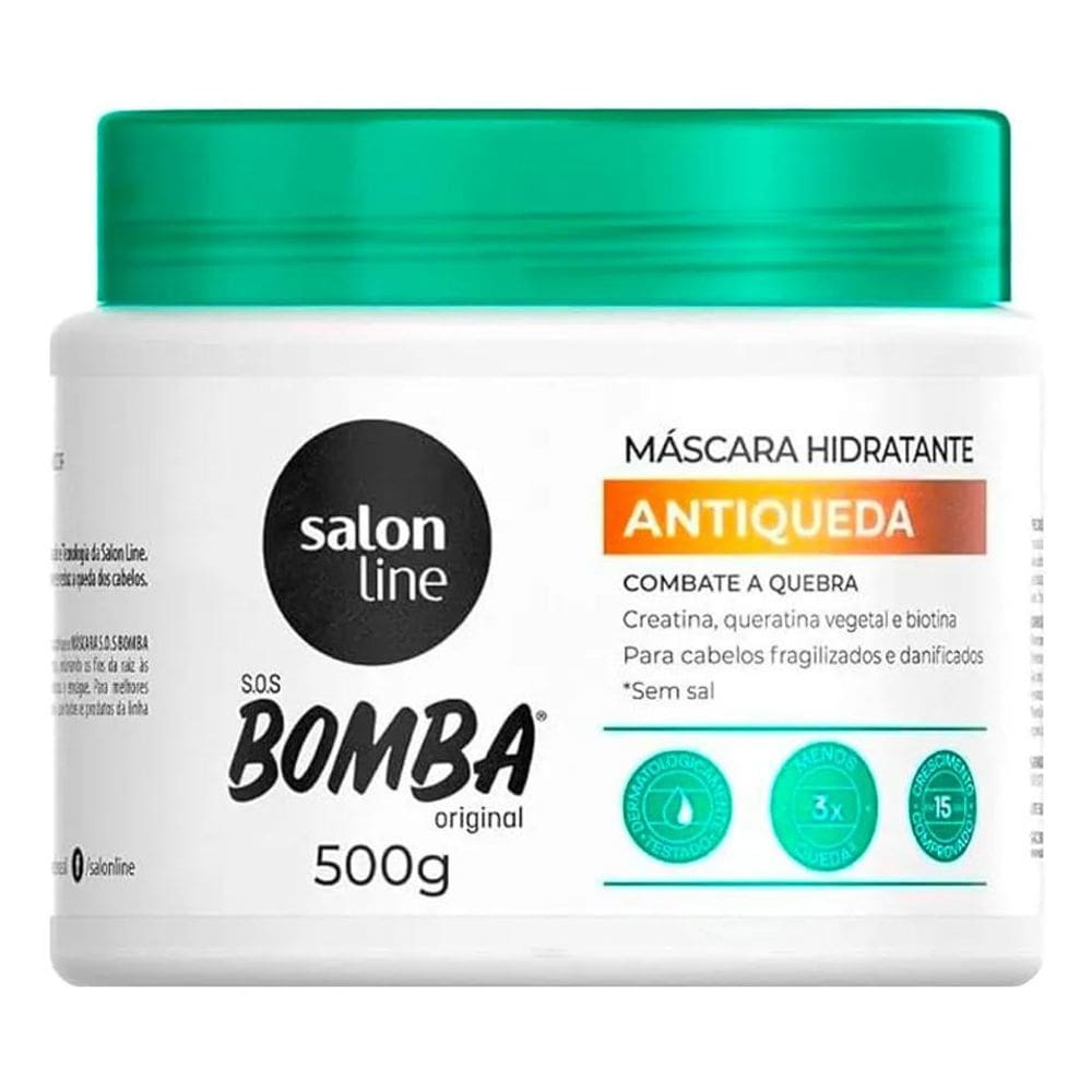 2X Máscara De Hidratação S.O.S Bomba Antiqueda Salon Line 50