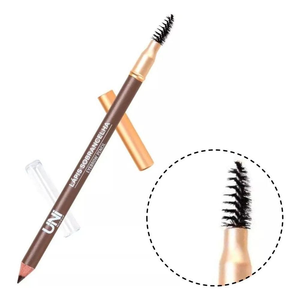 2X Lápis Sobrancelha 2 Em 1 Eyebrow Pencil Com Escovinha - U