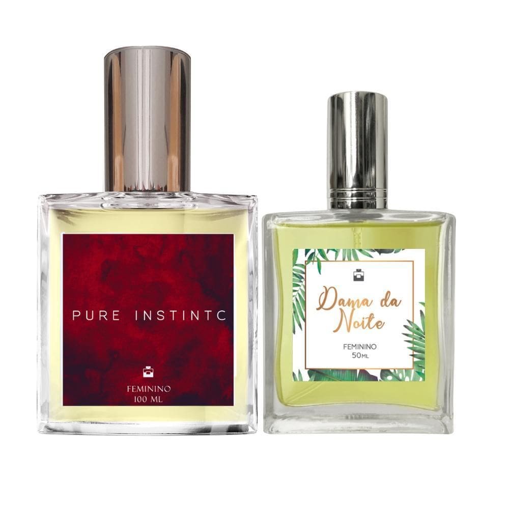 Kit Perfume Fem. Pure Instinct 100Ml + Dama Da Noite 50Ml