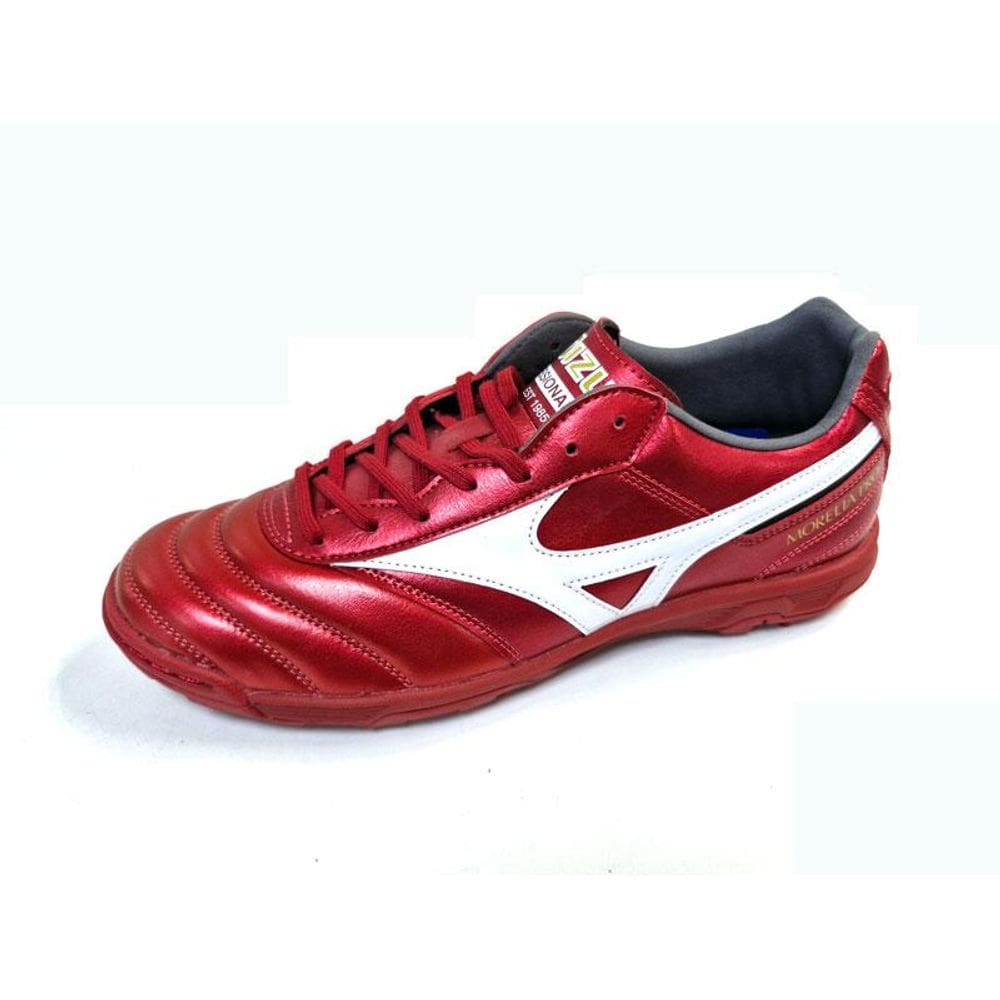 Chuteira Morelia Society AS PRO 2 Couro vrm/bco - Mizuno