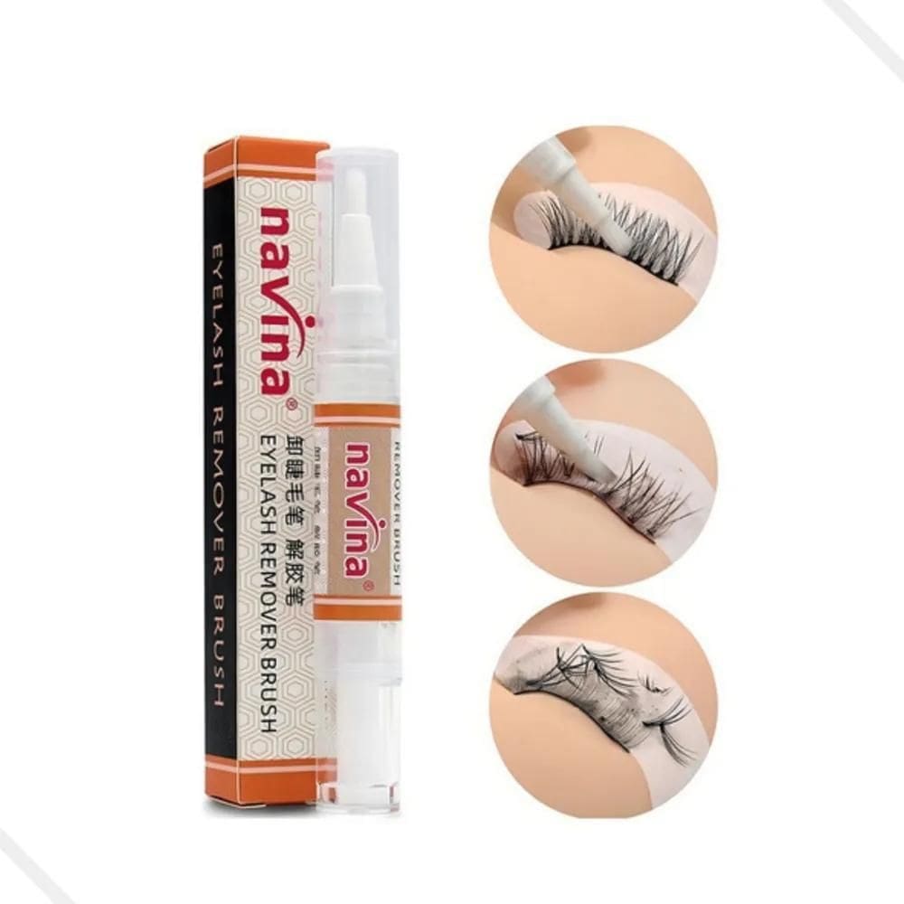 10X Removedor De Cola Extensão De Cílios Navina Caneta 10Gr