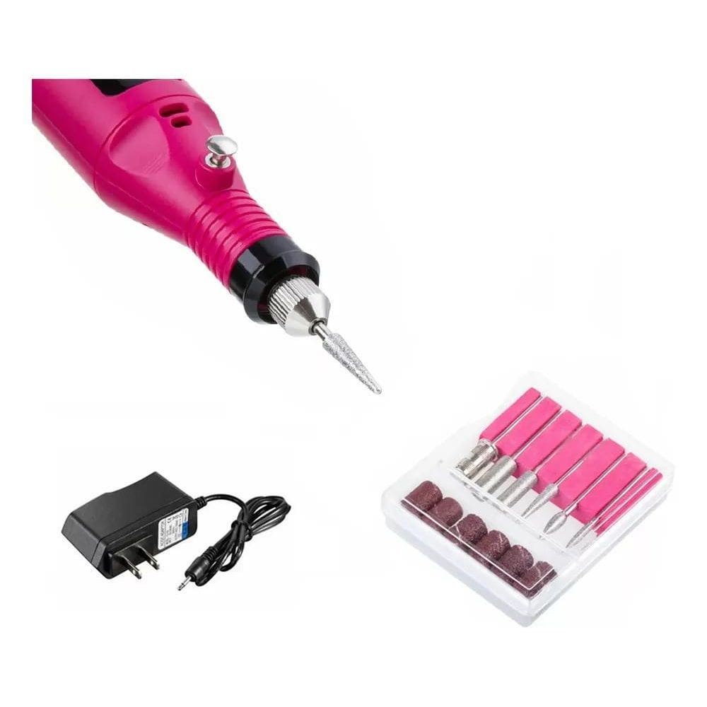 2X Lixa Elétrica Unhas Aparelho Lixador De Unha E Tira Cutíc