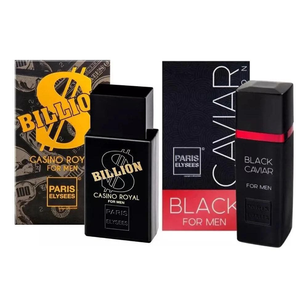 2X Kit 1 Black Caviar Masculino 100Ml + 1 Cassino Royal 100M