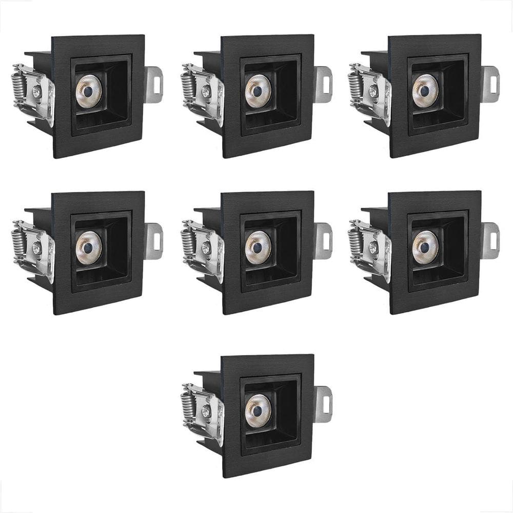 7 Mini Spot Downlight Led Embutido Quadrado 3000K Bet54