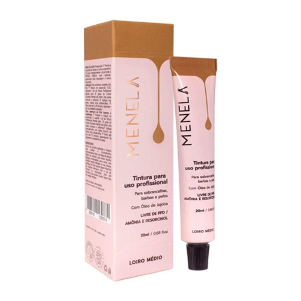Tintura Para Sobrancelhas Menela Loiro Médio 20ml