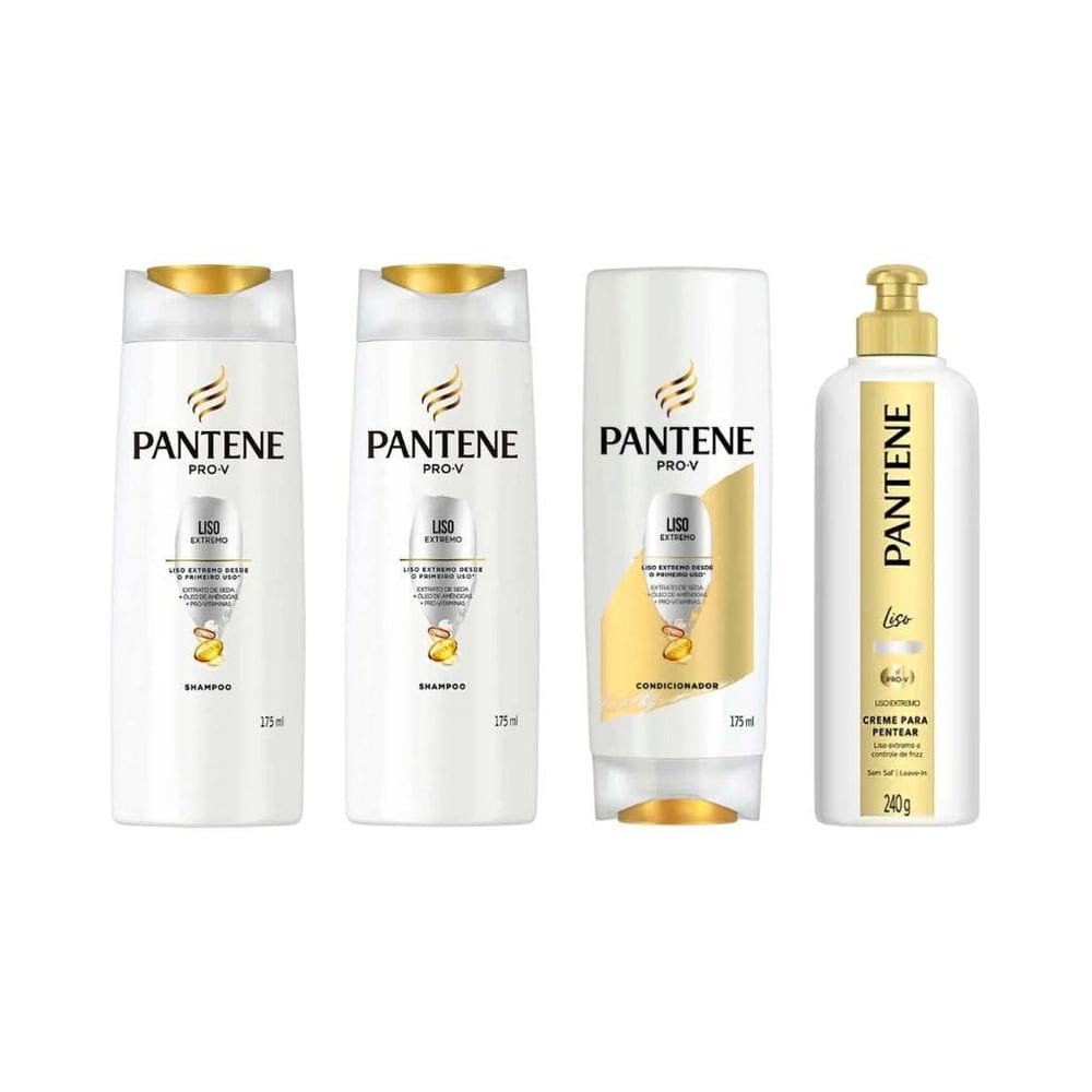 Kit Pantene Liso Extremo 2 Sh 175Ml+ 1 Cond+ 1 Cr Pent 240G