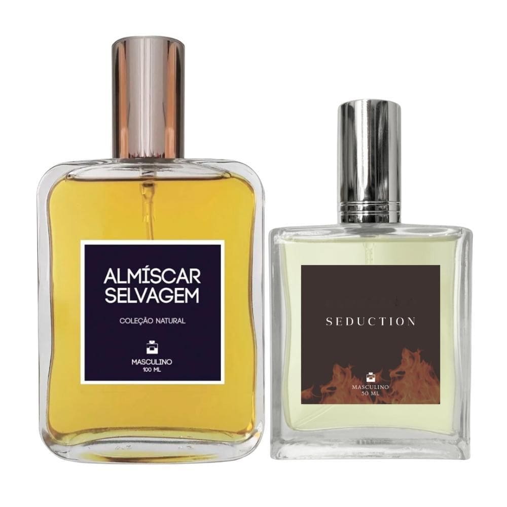 Kit Perfume Masc. Almíscar Selvagem 100Ml + Seduction 50Ml