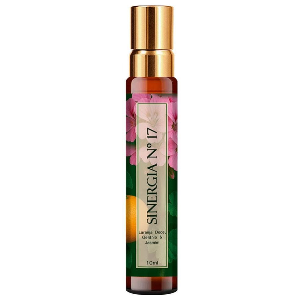 Perfume Sinergia 17 - Laranja Doce, Gerânio, Jasmim 10Ml