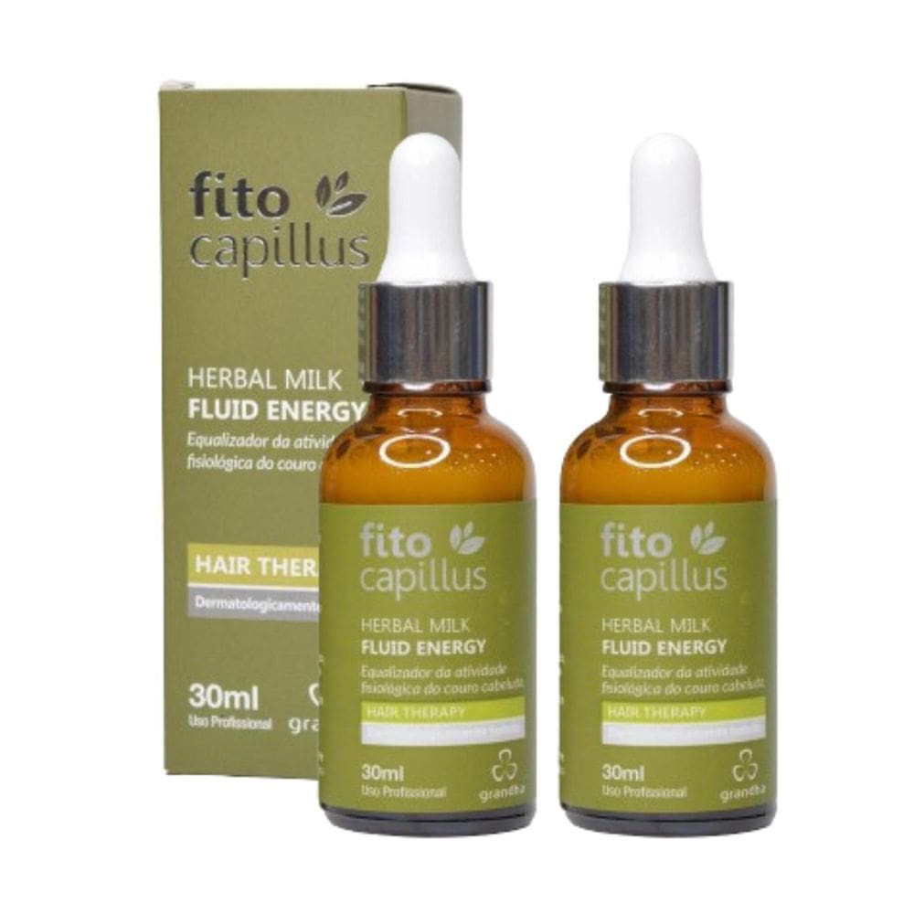 02 Tônico Fito Capillus Herbal Milk Fluid Energy 30Ml Cada