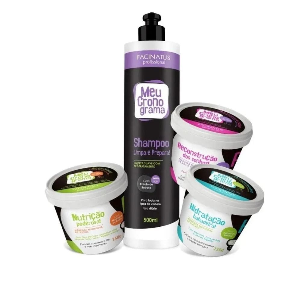 Kit Completo Meu Cronograma Capilar Facinatus Tratamento