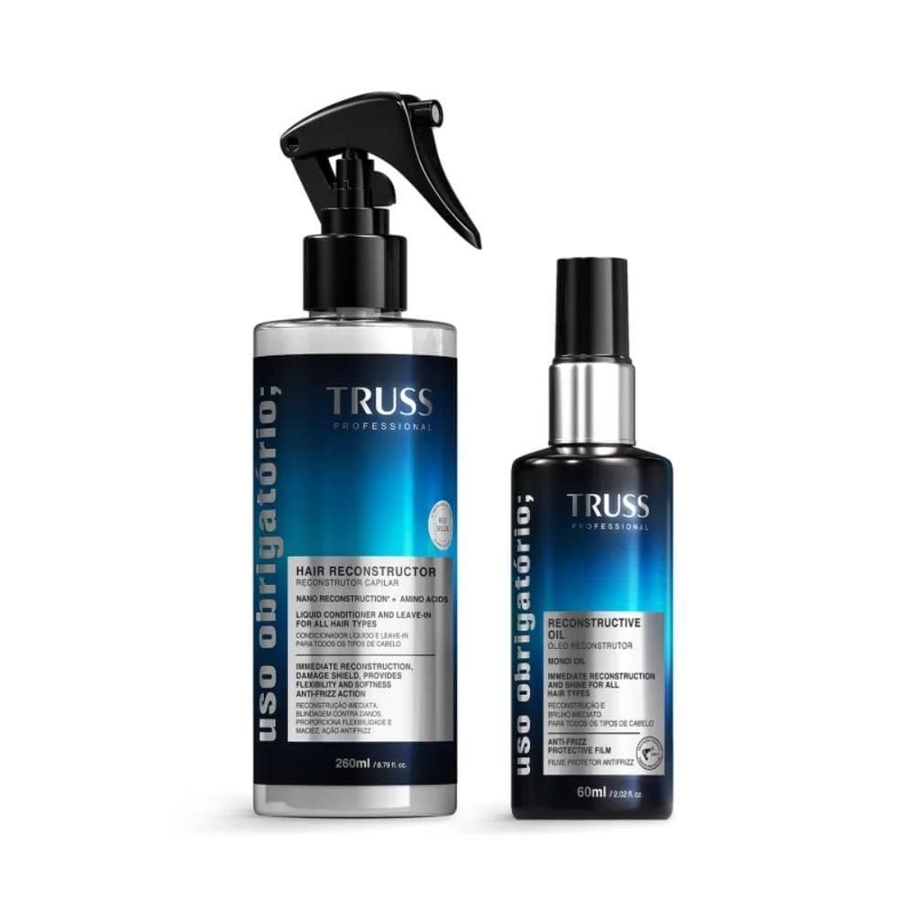 Truss Uso Obrigatório Spray 260Ml + Óleo Reconstrutor 60Ml