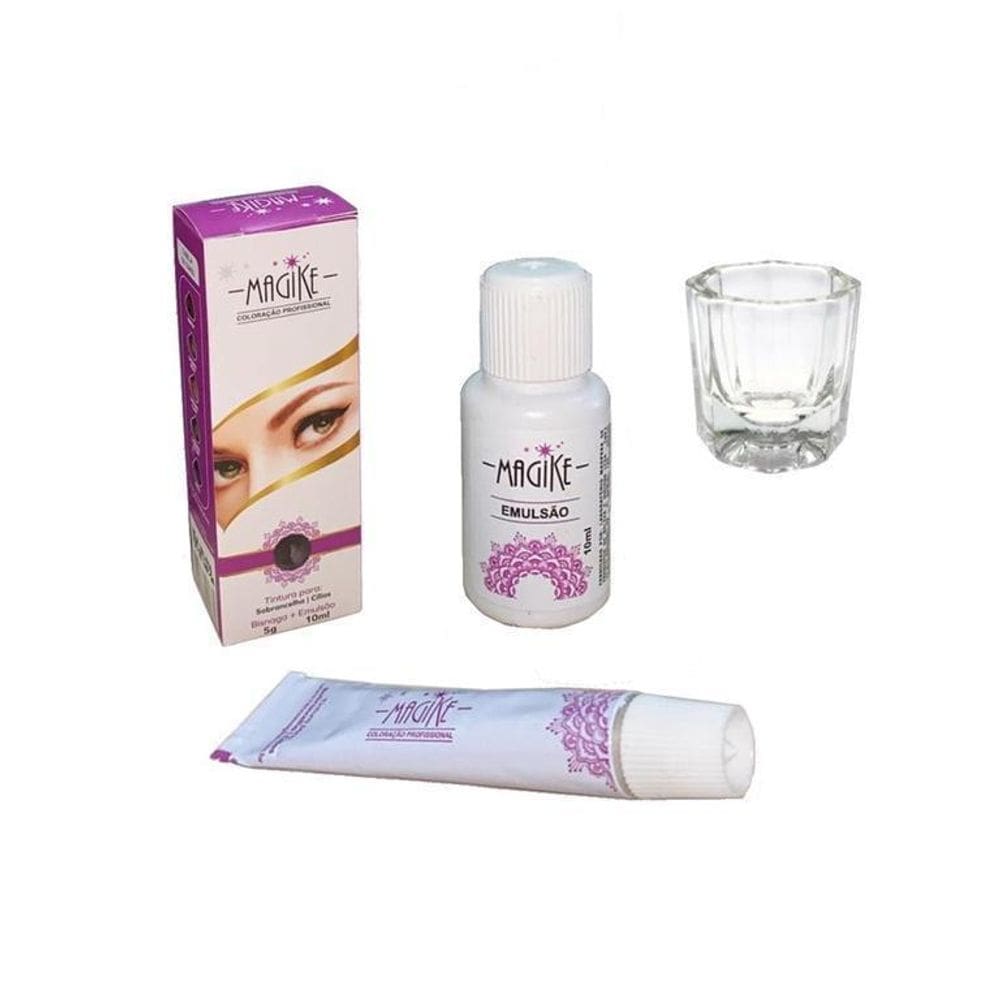 Tintura Sobrancelha Tinta Cilios Magike Dappen