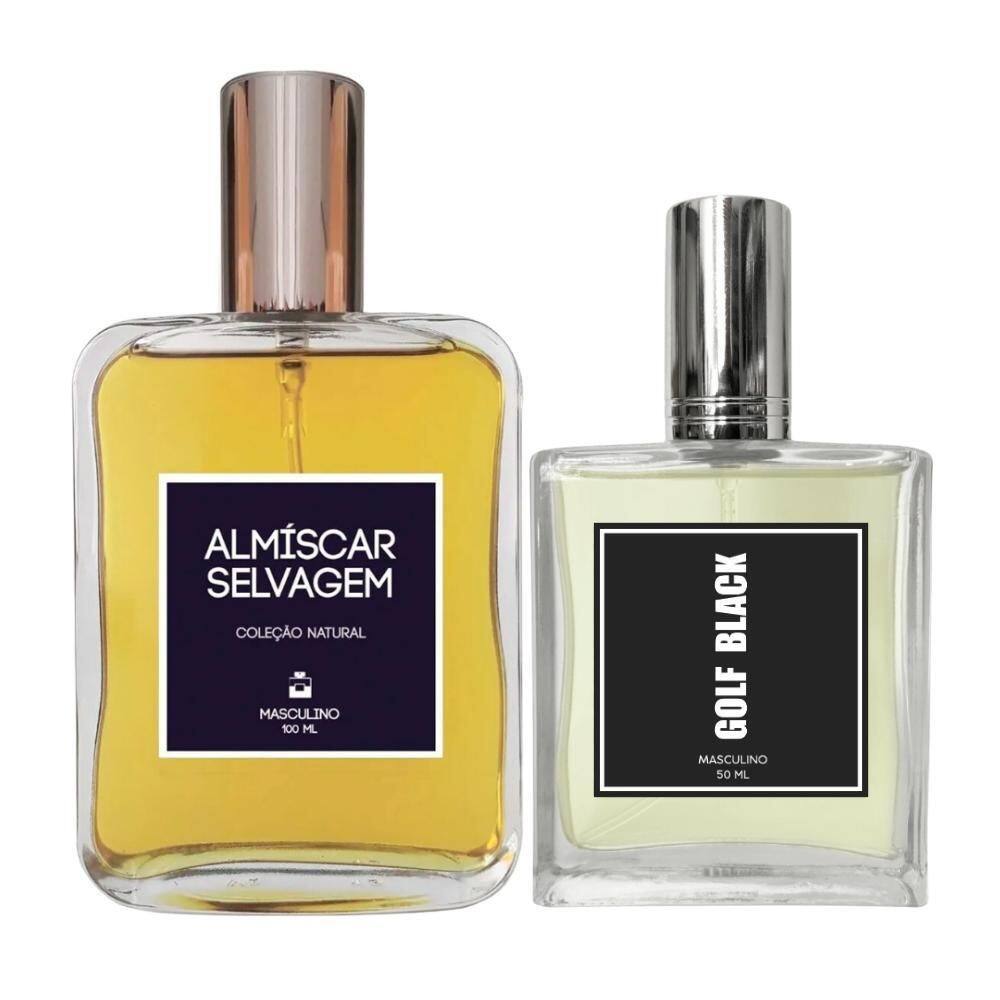 Kit Perfume Masc. Almíscar Selvagem 100Ml + Golf Black 50Ml