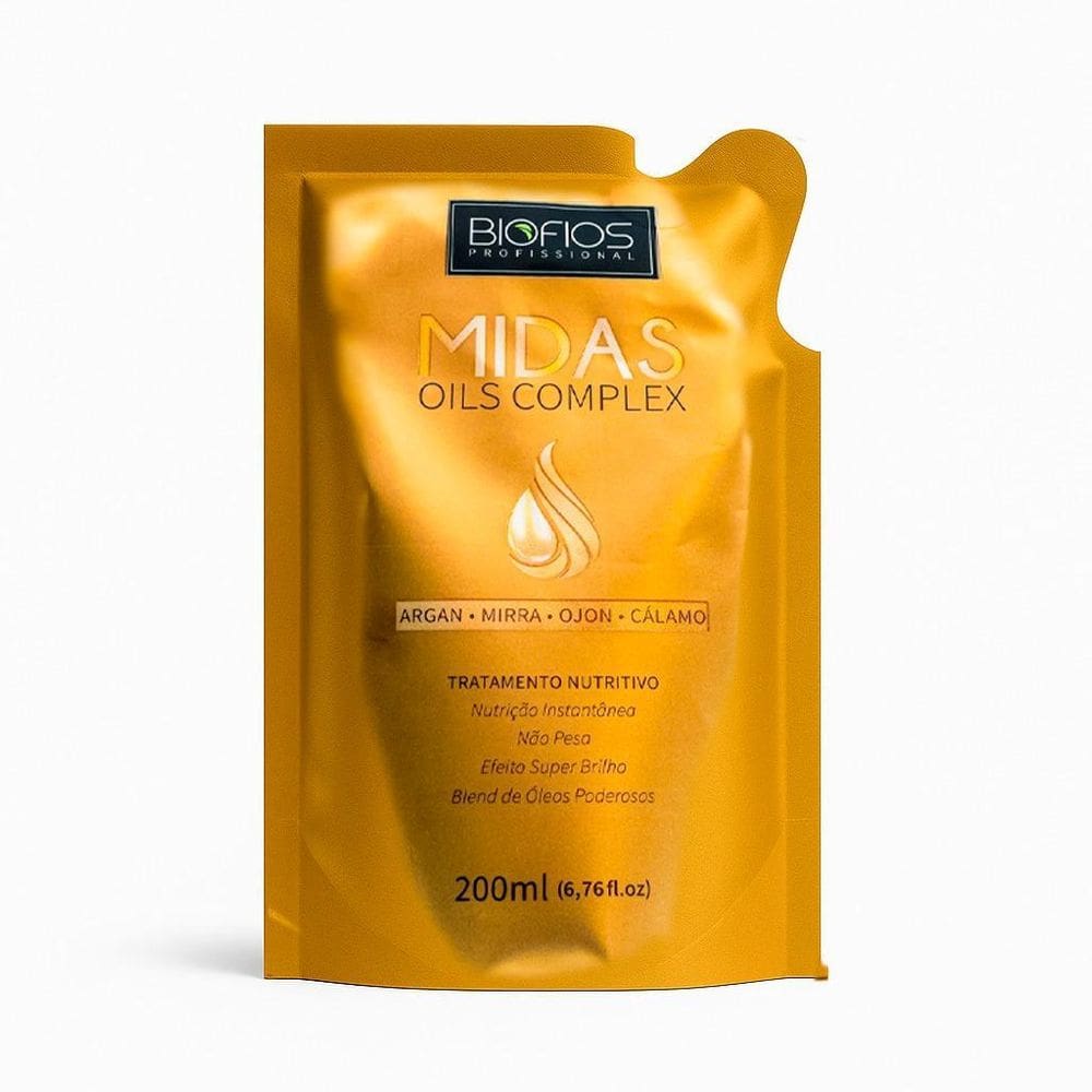 Refil Midas Oils Complex Protetor Térmico Finalizador 200Ml