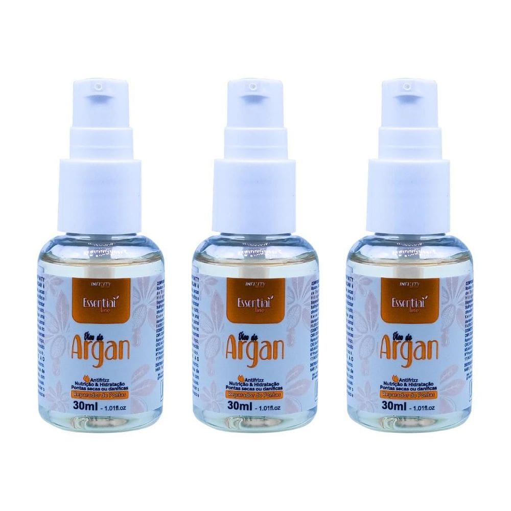 Oleo De Argan Infinity 30Ml - Kit Com 3Un