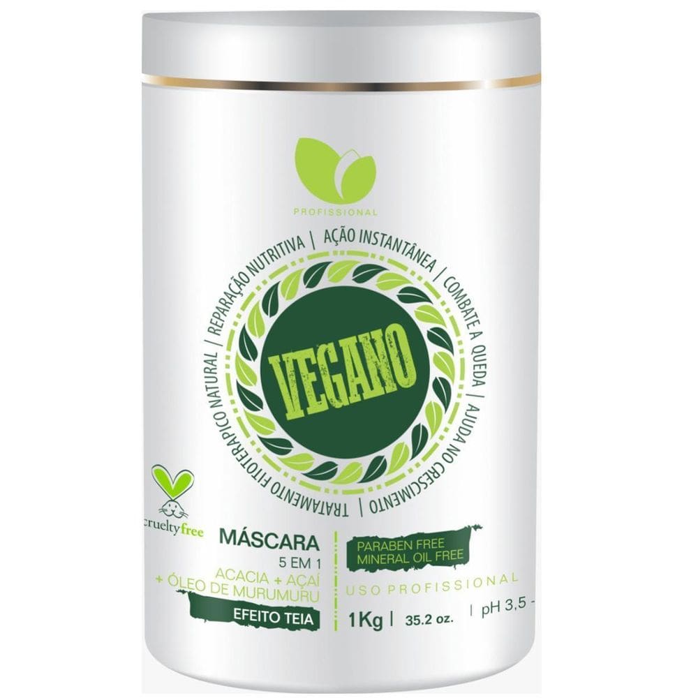 Máscara Vegano Hidratação E Crescimento Capilar 1 Kg Terapia