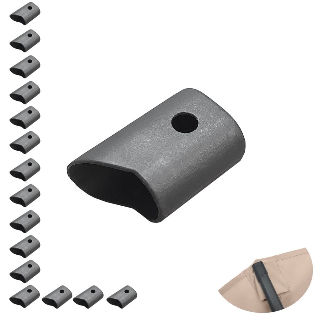 Kit 16 Ponteira Plástica Para Haste De Cobertura Ombrelone - AMZ