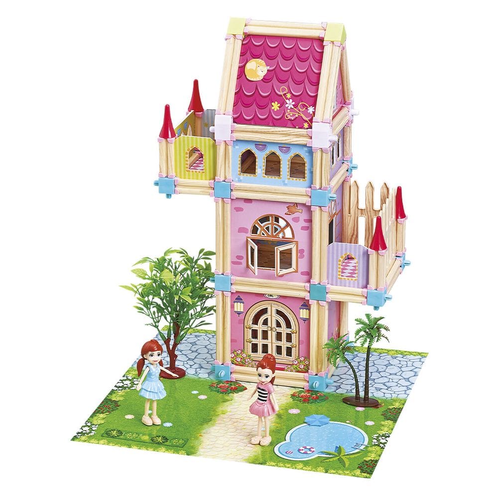Brinquedo Casinha Monte E Brinque 3D 100 Peças - Dm Toys DMT7169