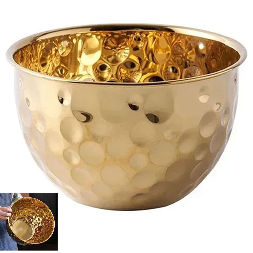 Tigela Inox Bowl Cumbuca Fruteira Saladeira Mesa Posta Buffet Sala de Jantar Refeiçao Cozinha Versatil Multiuso