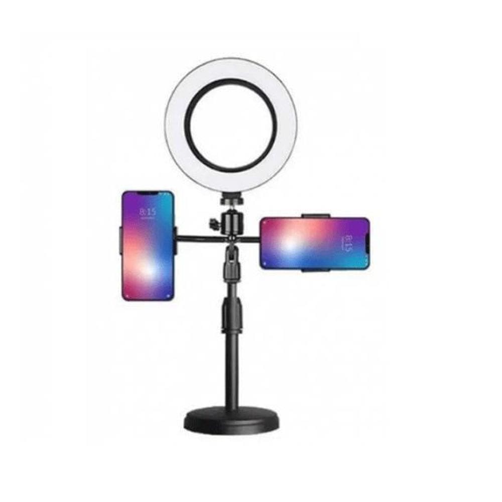 Ring Light LED 16cm 10w Duplo Suporte Celular Orquezz CL-12