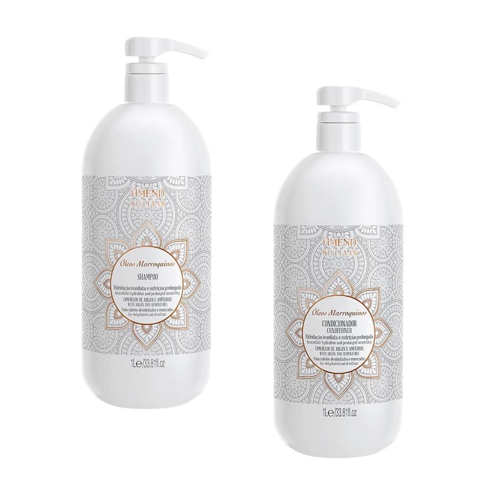 Shampoo E Condicionador Amend Óleos Marroquinos 1000Ml