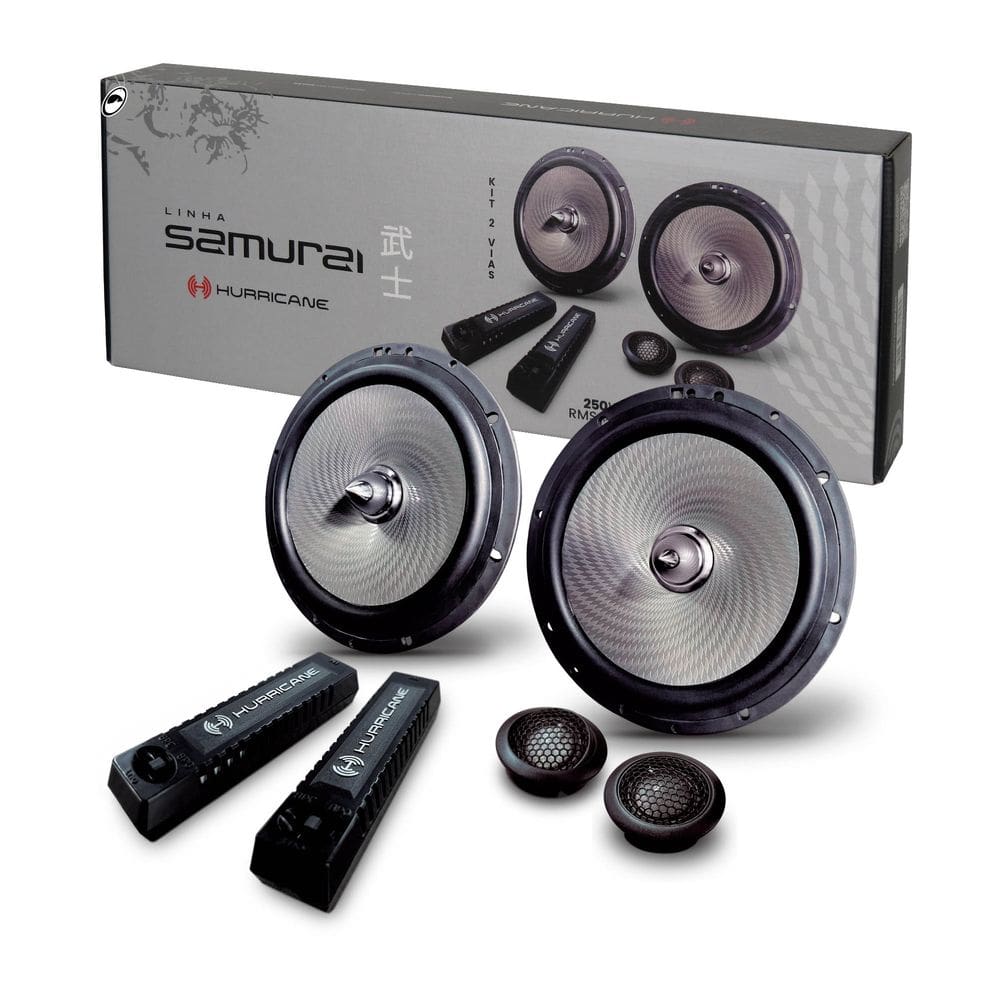 Kit Alto Falante 2 Vias Samurai 6.2” 250W RMS Hurricane
