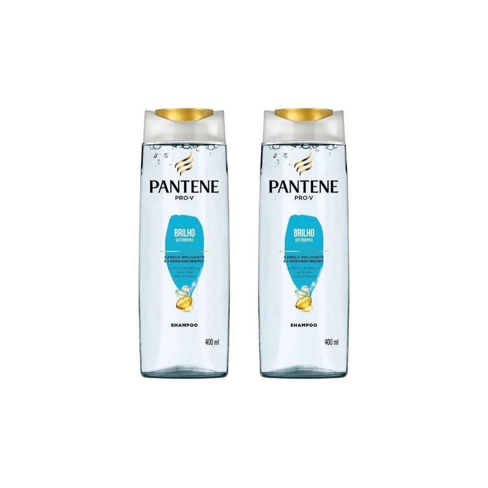 Kit Pantene Brilho Extremo 2 Shampoo 400Ml
