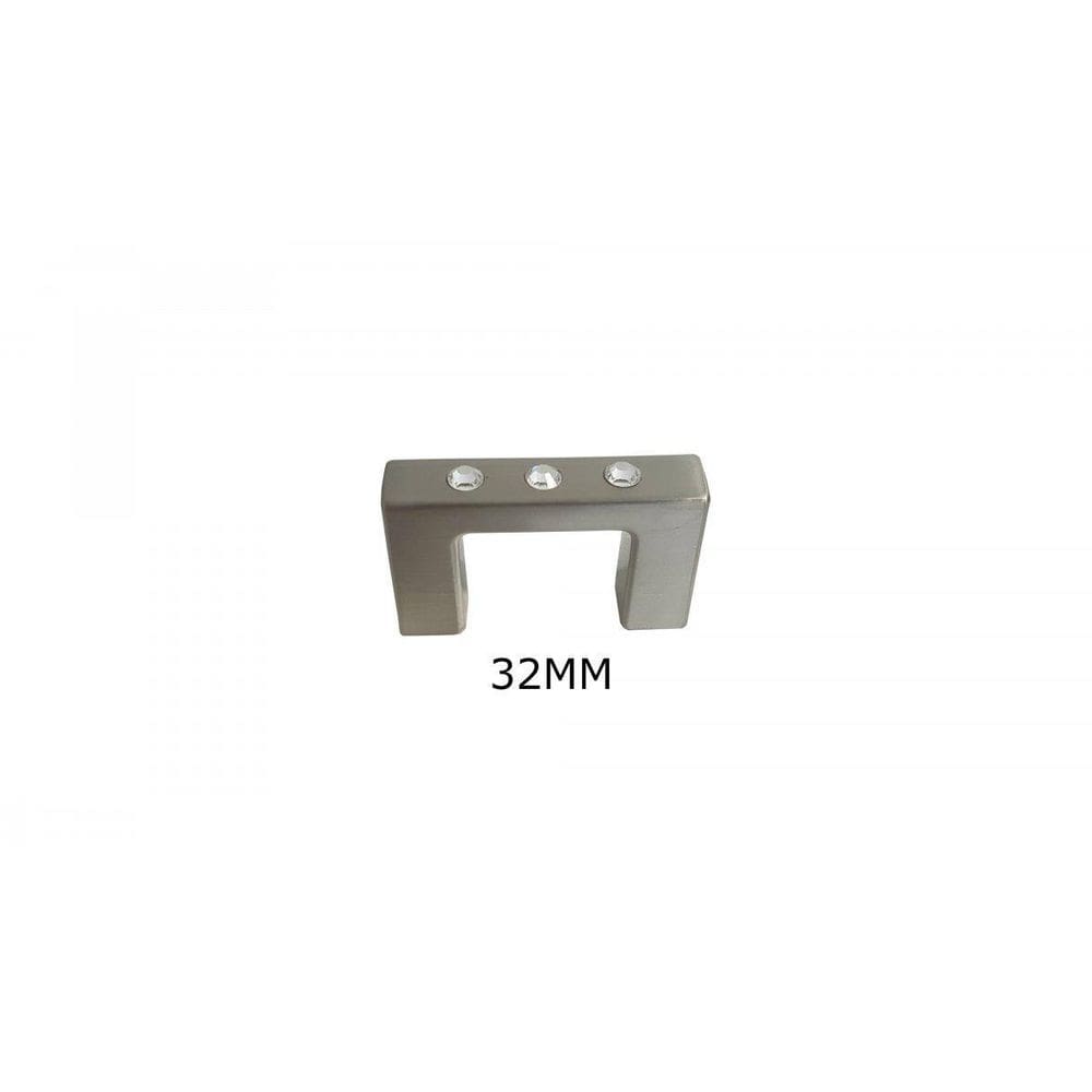 Puxador Siena Swarovisck 32Mm Escovado - Gruppa