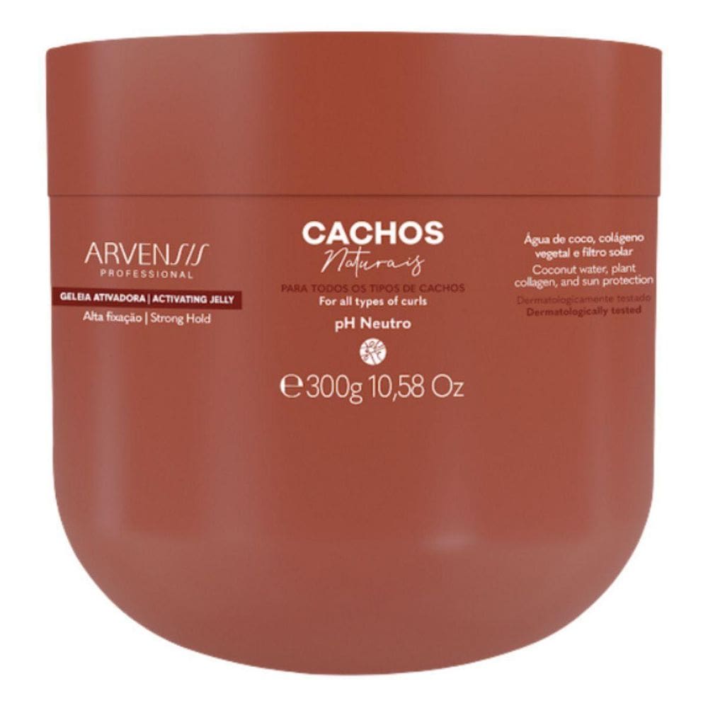 Gelatina Ativadora Cachos Fixação Forte Arvensis Vegana 300G