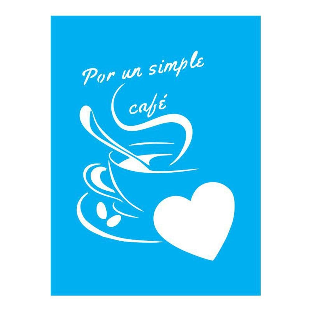 Stencil Tamako Café 15x20cm - Personalize Superfícies
