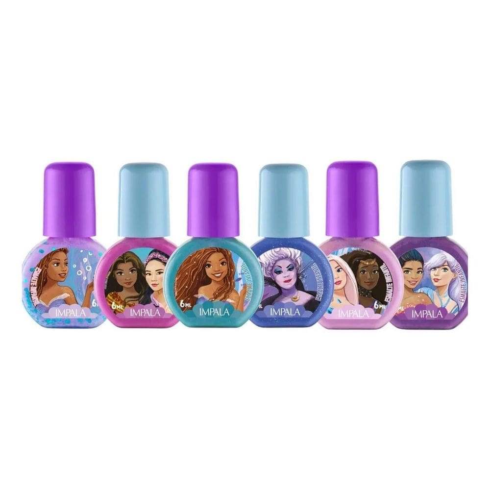 2X Impala Kit C/6Un Esm Disney Coleção Pequena Sereia Infant