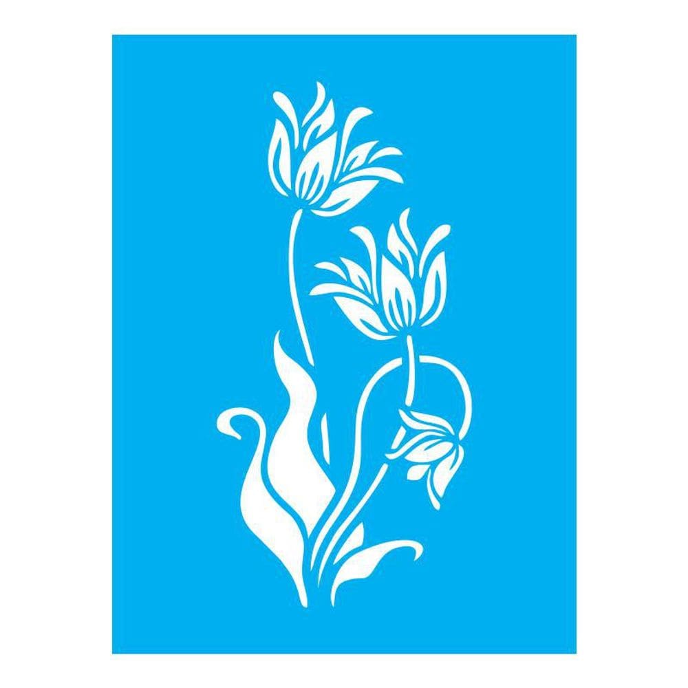 Stencil Tamako Flores - 15X20Cm - Ref A2745