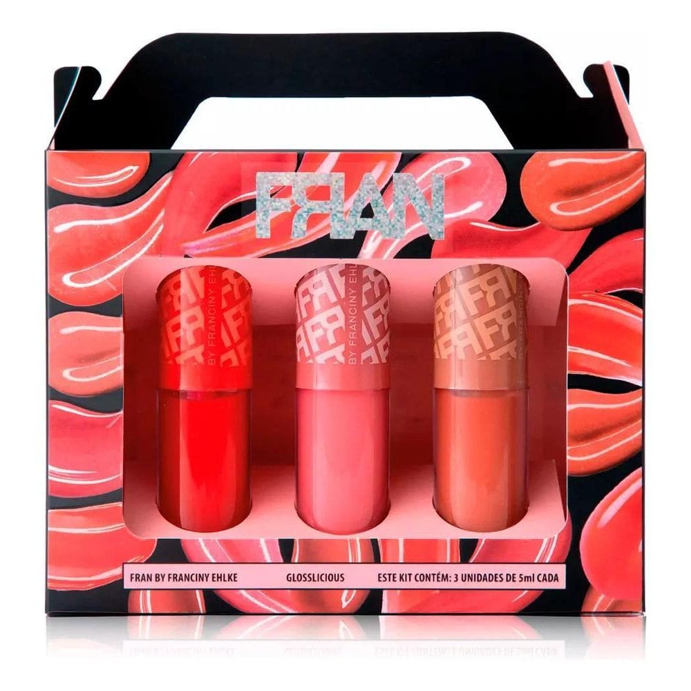 2X Glosslicious Gloss Labial Kit 3Un - Franciny Ehlke