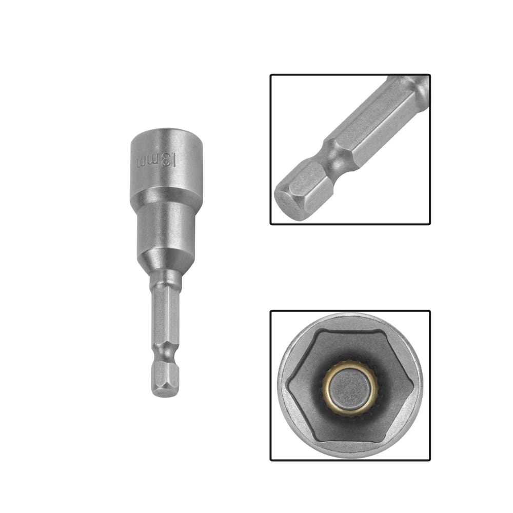 Soquete Magnético P/ Parafusadeira 13 X 65mm 2 Pçs