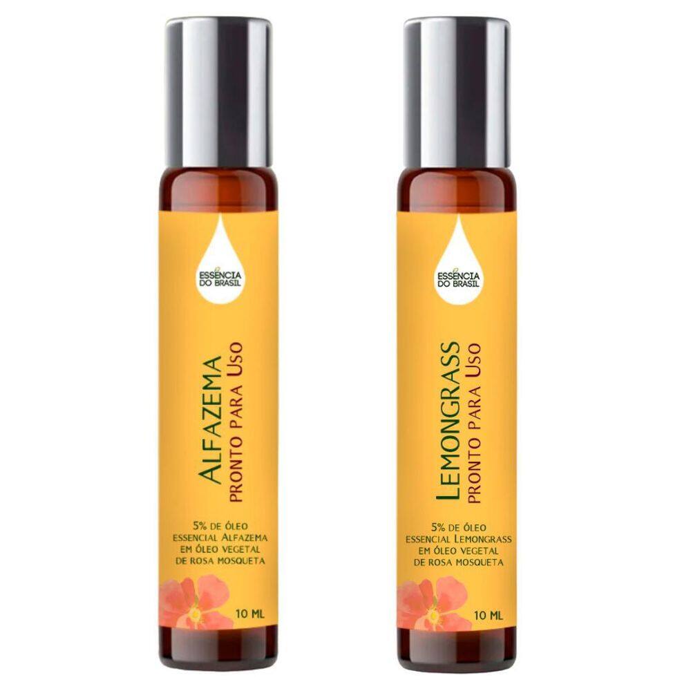 Óleos Essenciais Prontos Alfazema E Lemongrass Roll On 10Ml